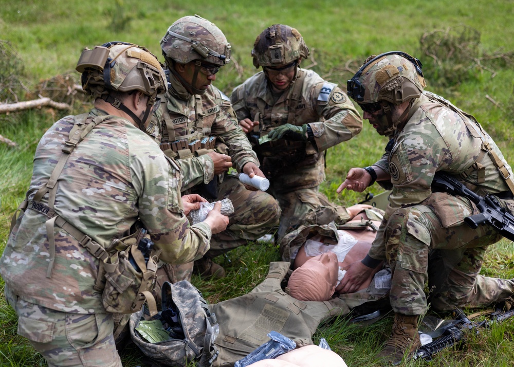 V Corps Best Squad Competition Medical Lane
