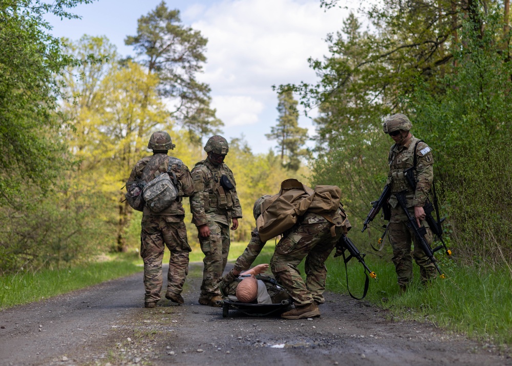 V Corps Best Squad Competition Medical Lane