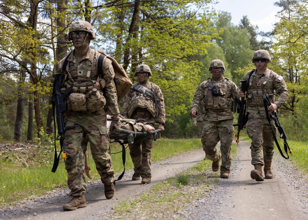 V Corps Best Squad Competition Medical Lane