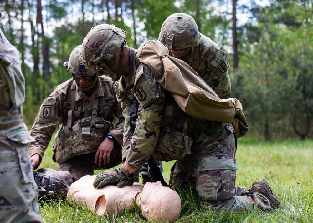 V Corps Best Squad Competition Medical Lane