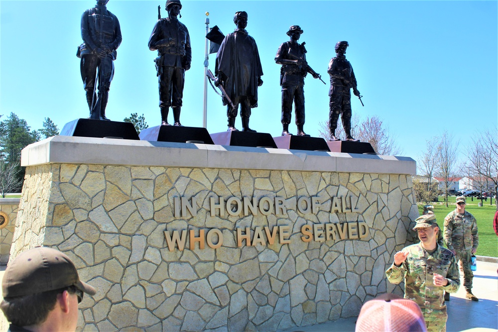 Fort McCoy Garrison commander leads personnel through installation's historic Commemorative Area