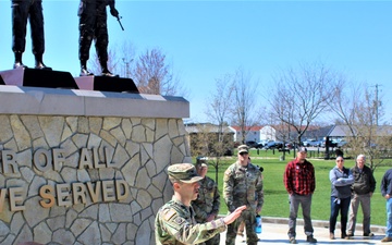 Fort McCoy Garrison commander leads personnel through installation's historic Commemorative Area