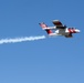 U.S. Forest Service Lead Plane dispenses a puff of smoke during Modular Airborne Fire Fighting System (MAFFS) Spring Training May 8, 2024