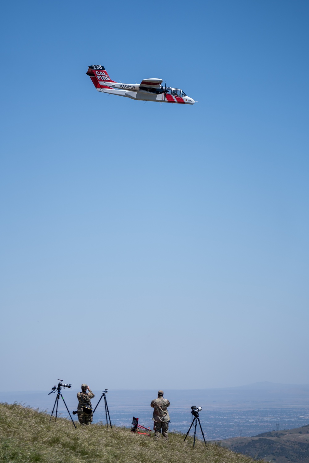 U.S. Forest Service Lead Aircraft during Modular Airborne Fire Fighting System (MAFFS) Spring Training 2024