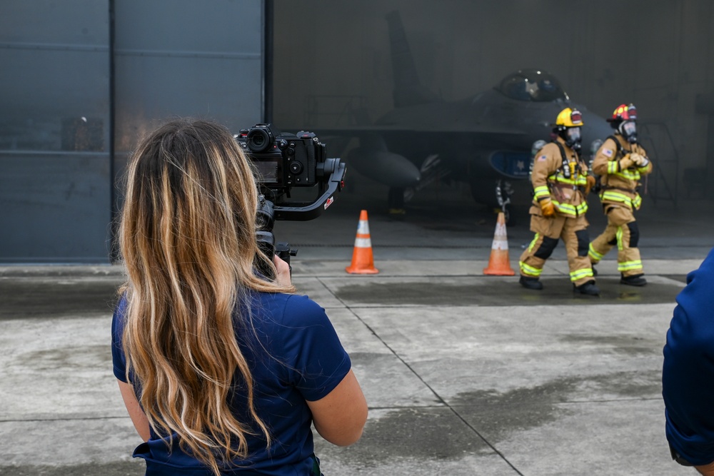 McEntire fire department HAZMAT awareness and operations training for AFCEC