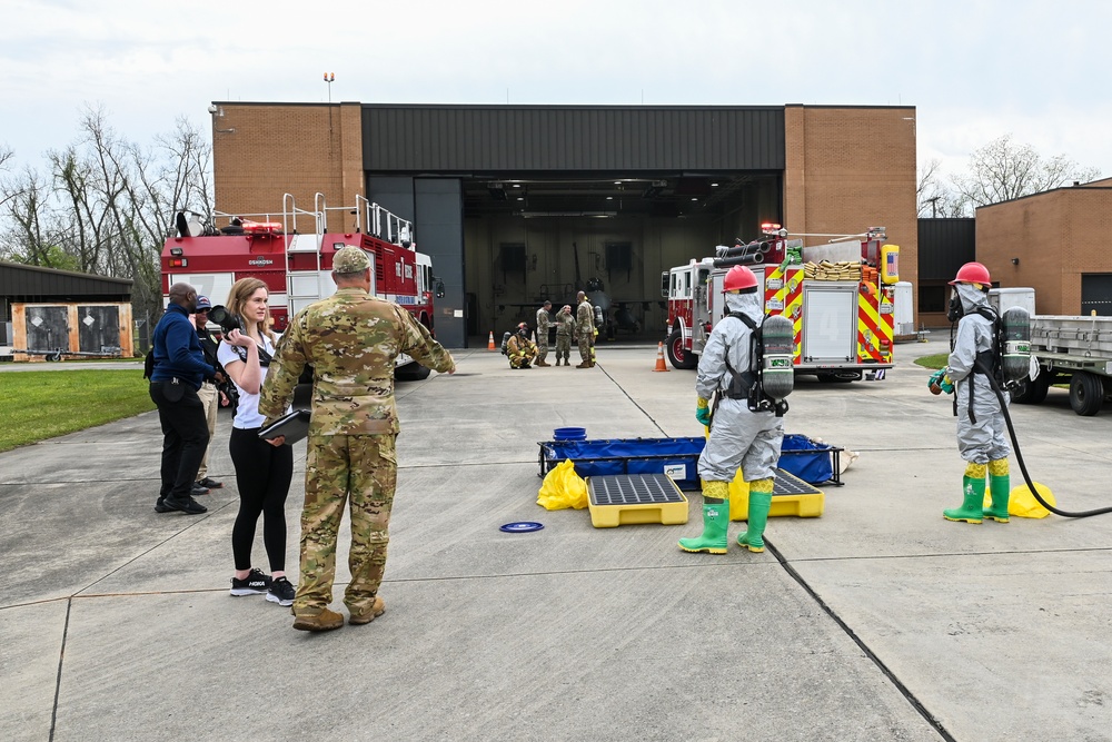 McEntire fire department HAZMAT awareness and operations training for AFCEC