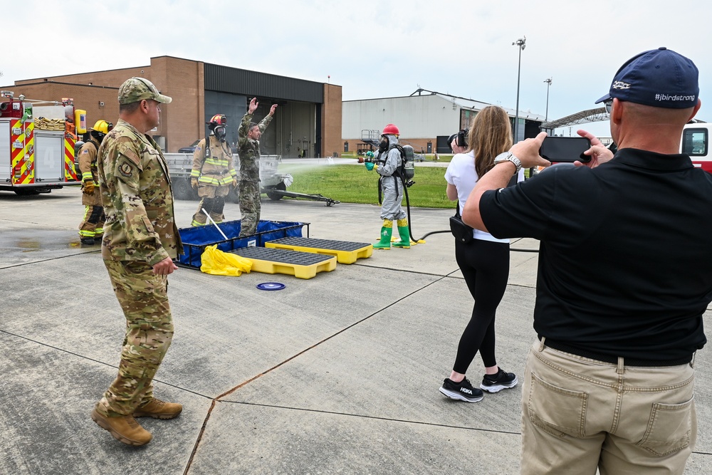 McEntire fire department HAZMAT awareness and operations training for AFCEC