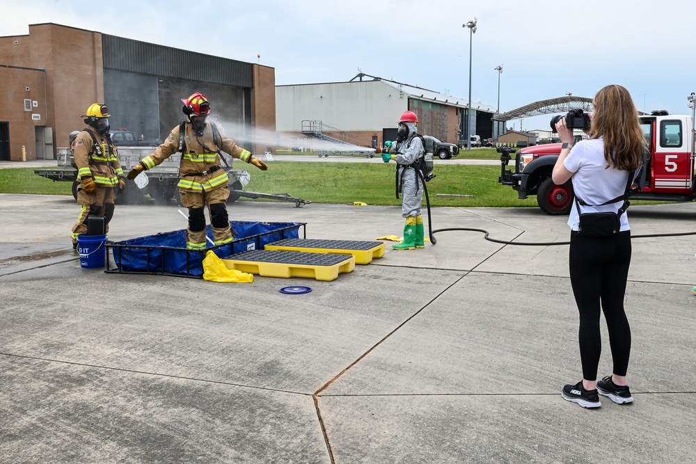 McEntire fire department HAZMAT awareness and operations training for AFCEC