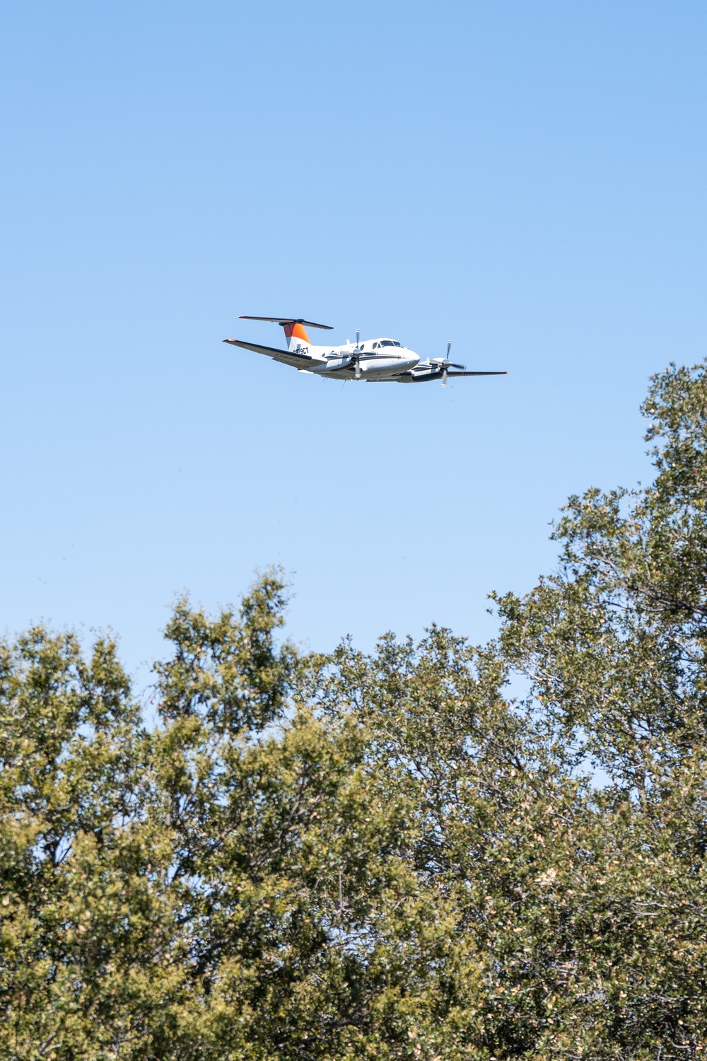 U.S. Forest Service Lead Aircraft flies during Modular Airborne Fire Fighting System (MAFFS) Spring Training 2024