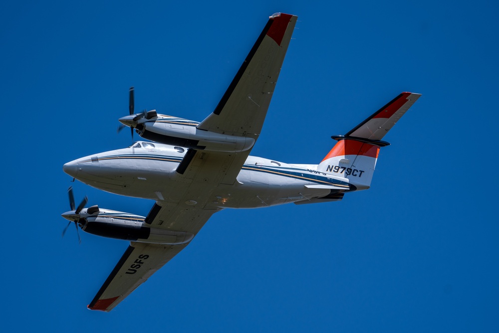 U.S. Forest Service Lead Aircraft during Modular Airborne Fire Fighting System (MAFFS) Spring Training 2024