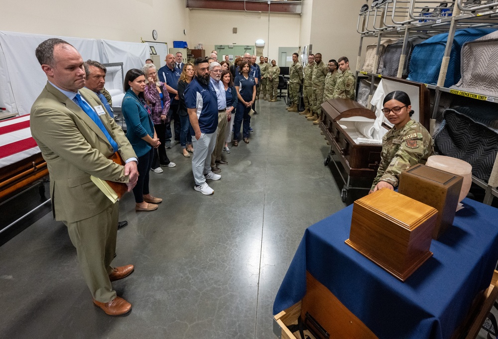 436th Honorary Commanders learn the mission of AFMAO