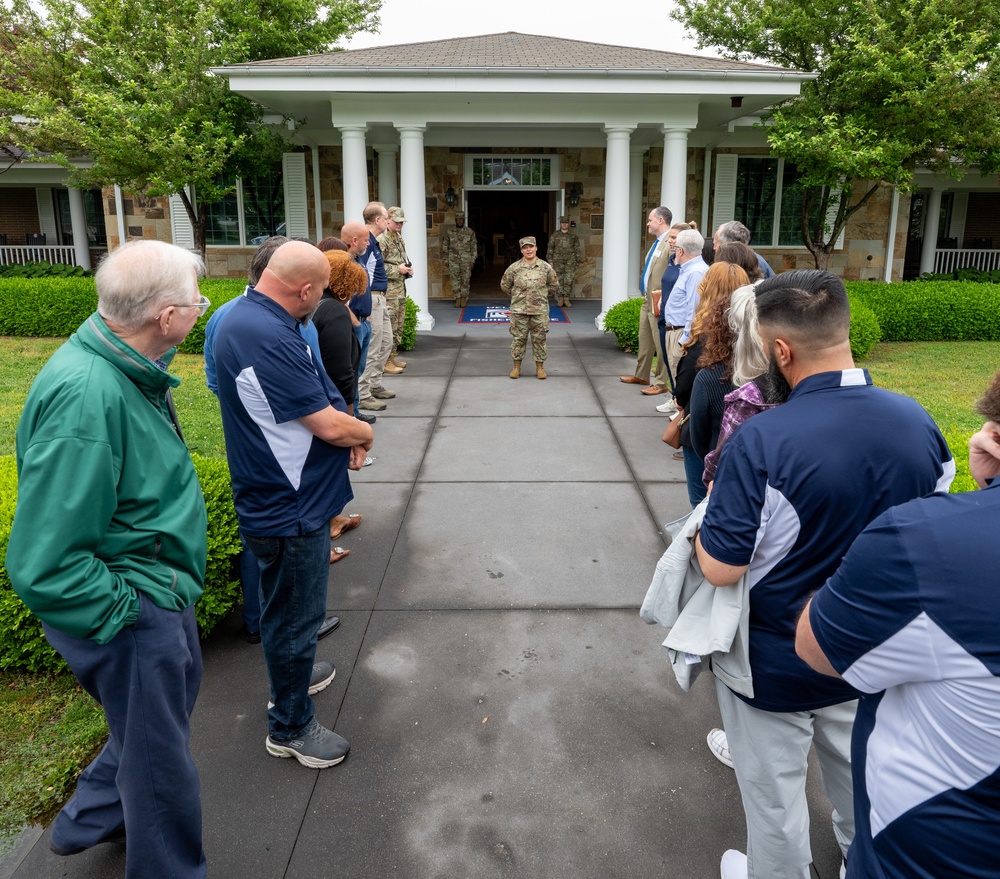 436th Honorary Commanders learn the mission of AFMAO