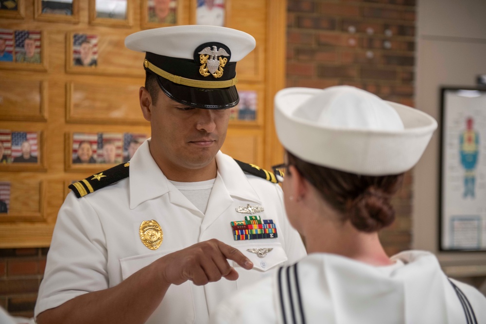 NSGL Security Holds Dress Whites Inspection