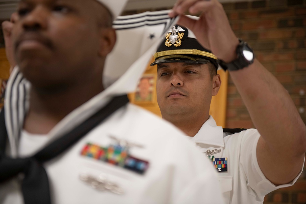NSGL Security Holds Dress Whites Inspection