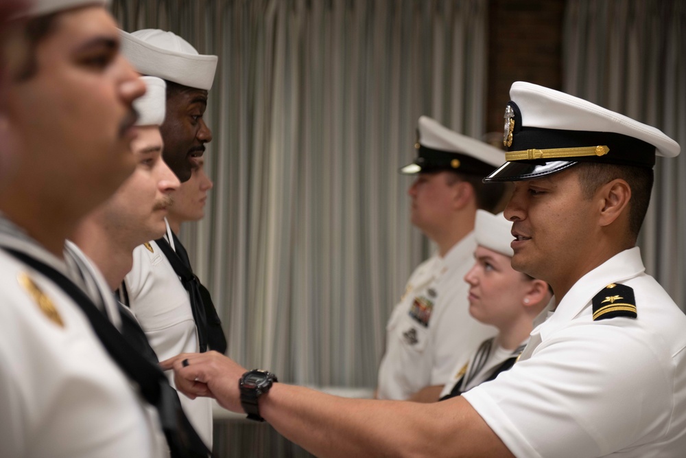 NSGL Security Holds Dress Whites Inspection