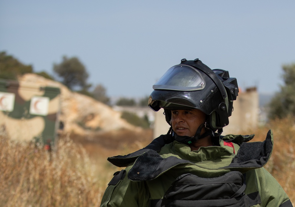 US, Tunisian forces conduct explosive ordnance disposal (EOD) situational tactical exercise (STX) lanes at African Lion 2024