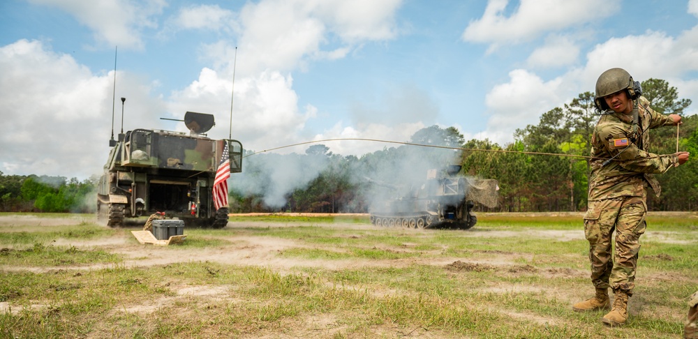 1st Battalion 178th Field Artillery conducts Table VI live fire training