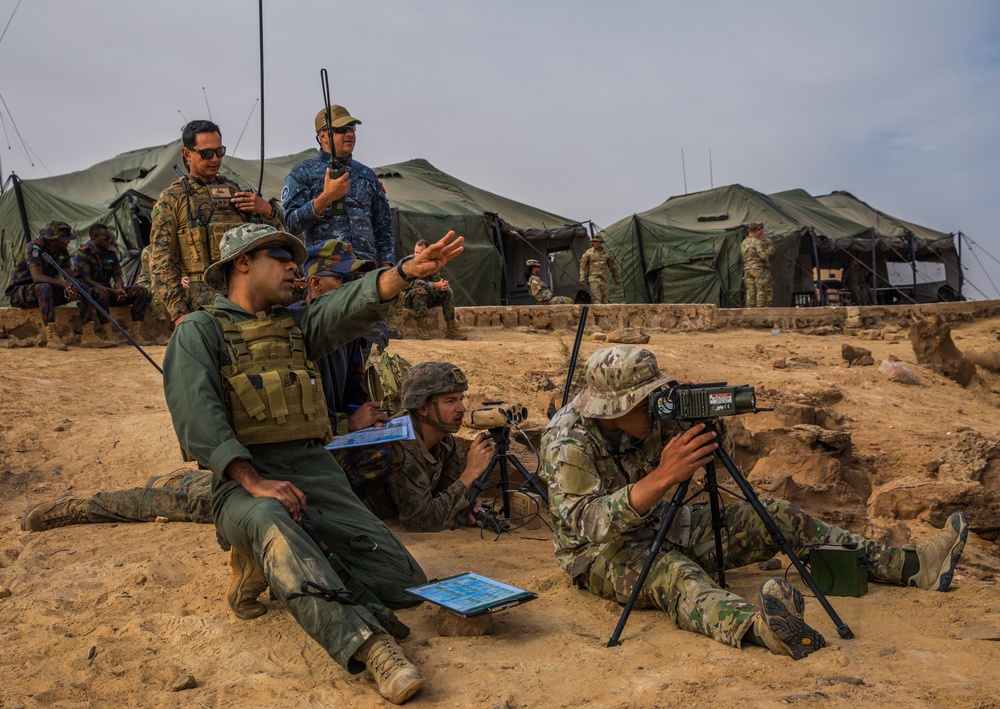 Partner nations conduct air to ground integration in Tunisia at African Lion 2024