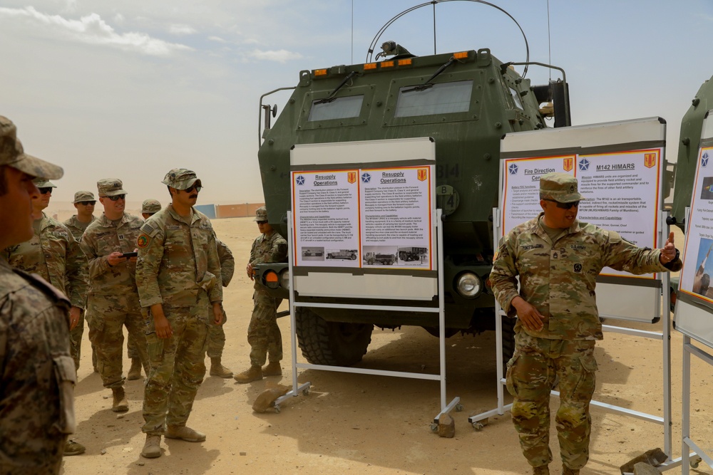 Texas National Guard unit describes HIMARS capabilities to Tunisians during African Lion 2024