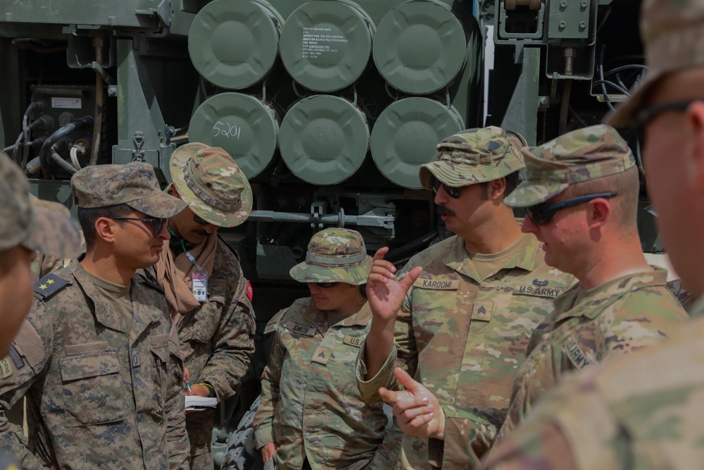 Texas National Guard unit describes HIMARS capabilities to Tunisians during African Lion 2024