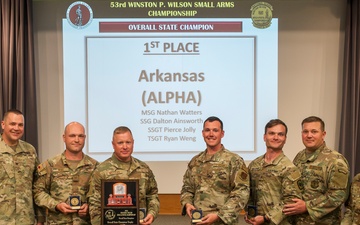 Wisconsin National Guard Soldier and Arkansas Alpha Team win the 53rd Winston P. Wilson Small Arms Championship