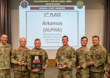 Wisconsin National Guard Soldier and Arkansas Alpha Team win the 53rd Winston P. Wilson Small Arms Championship