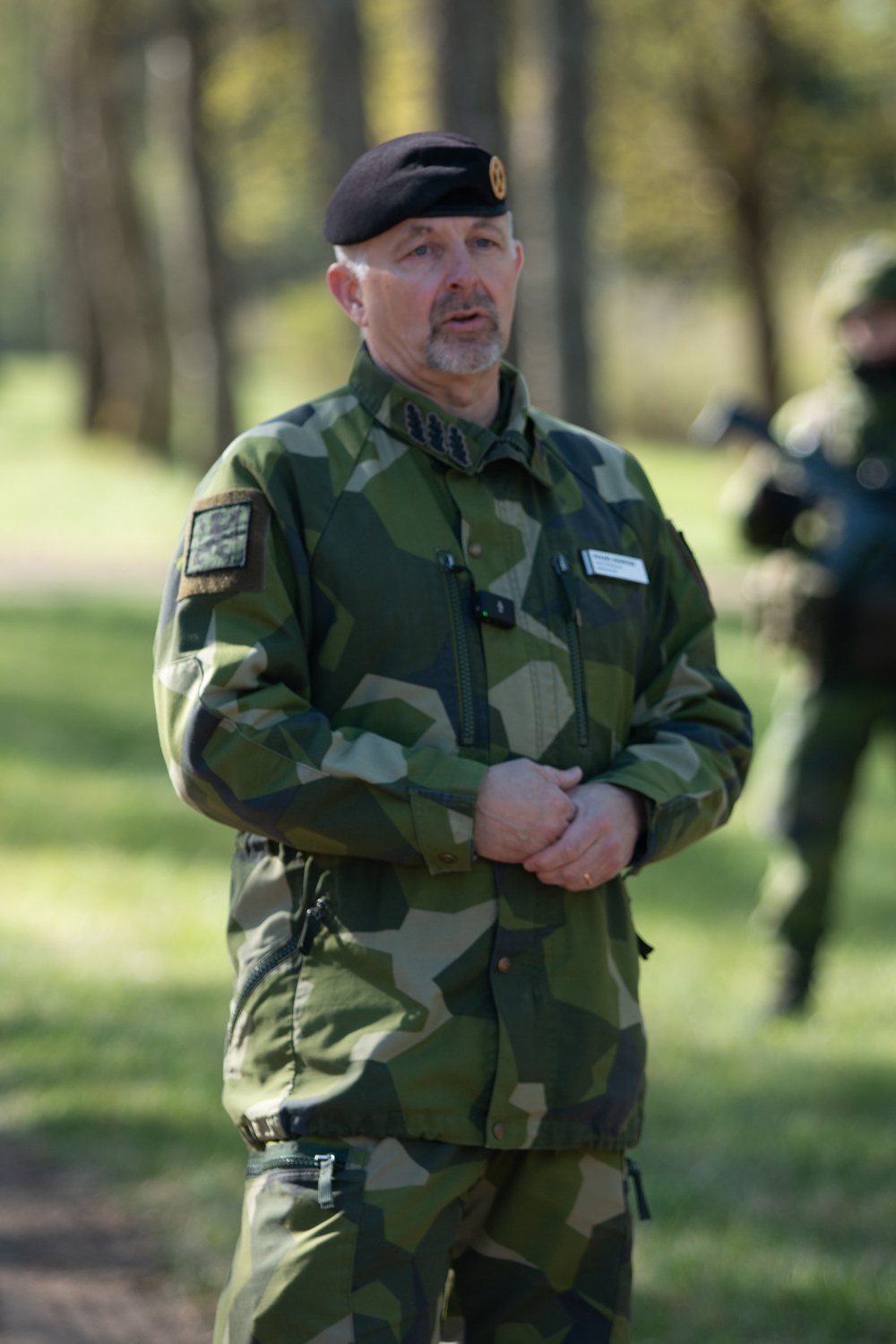 Col. John Rotante Preps International Media as Over 600 Allied Paratroopers Conduct Sweden's Largest Joint Military Exercise