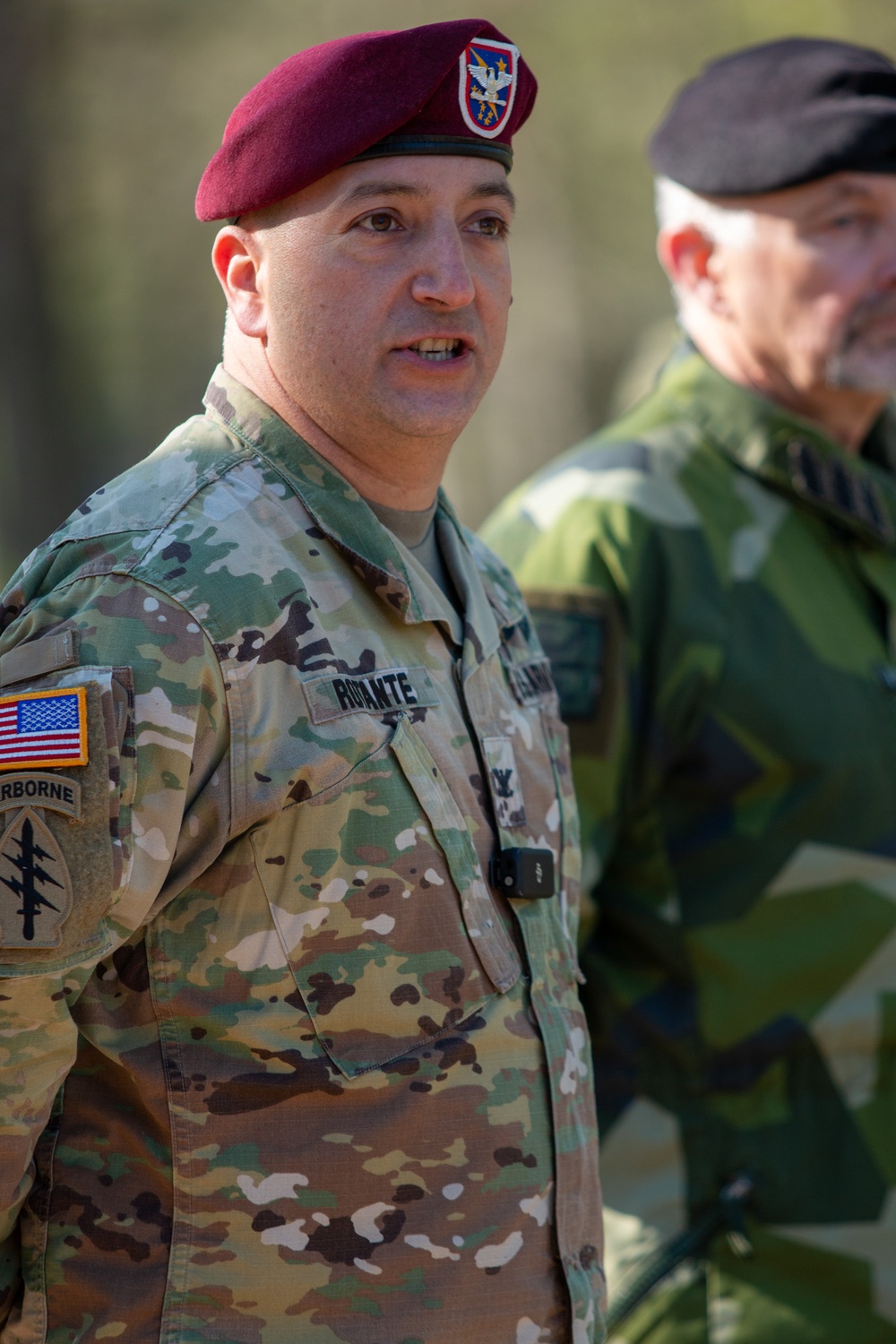 Col. John Rotante Preps International Media as Over 600 Allied Paratroopers Conduct Sweden's Largest Joint Military Exercise