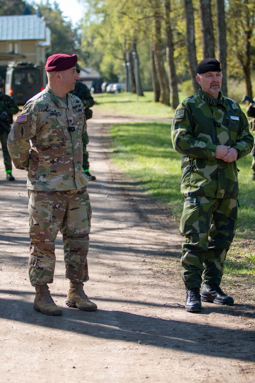 Col. John Rotante Preps International Media as Over 600 Allied Paratroopers Conduct Sweden's Largest Joint Military Exercise