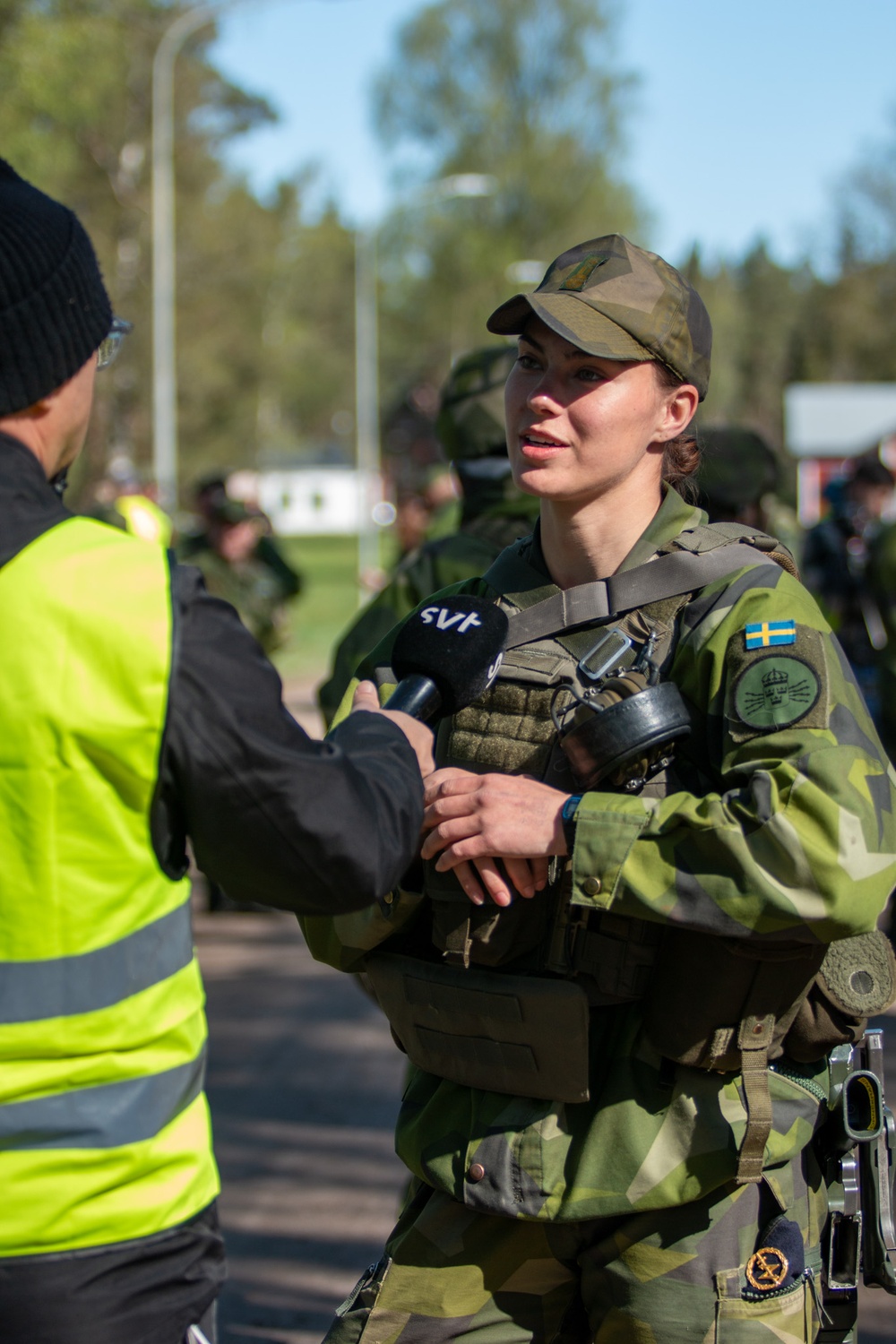 Col. John Rotante Preps International Media as Over 600 Allied Paratroopers Conduct Sweden's Largest Joint Military Exercise