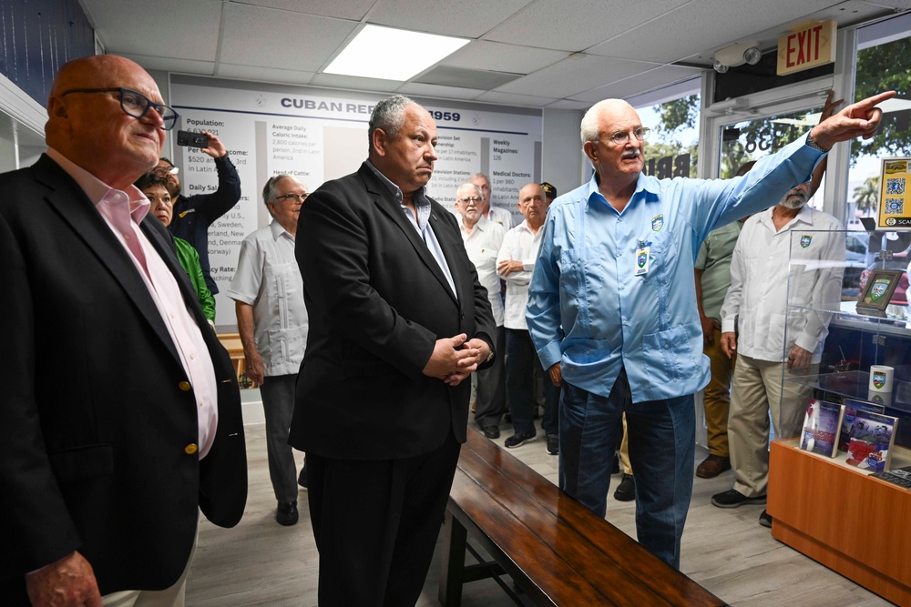 SECNAV Visits The Brigade 2506 Museum and Library