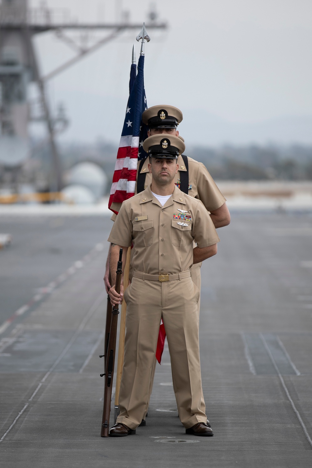 USS Tripoli Celebrates Senior Chief's Retirement