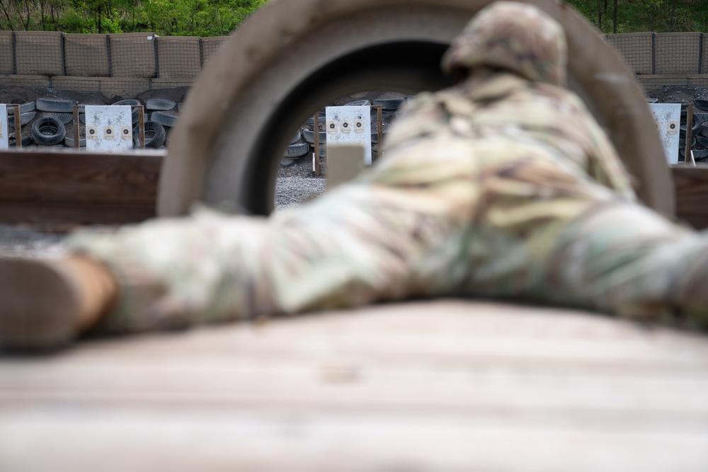 Delaware Army National Guard Soldier qualifies during 2024 Region II Best Warrior Competition