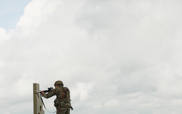 Competitors Fire in M4 Rifle Carbine Qualification