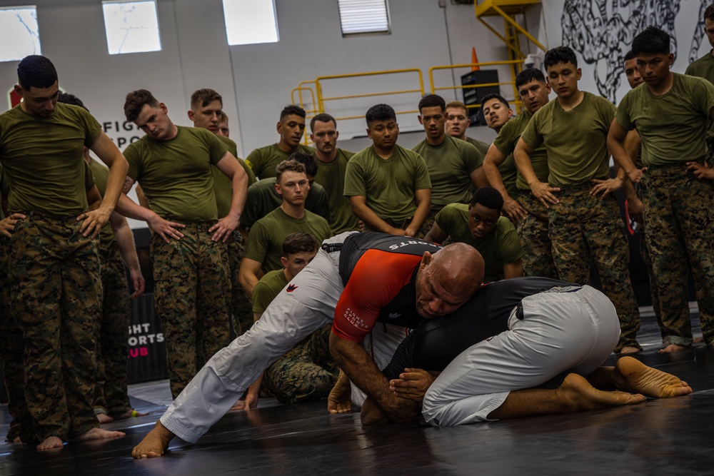 Roberto “Cyborg” Abreu Teaches BJJ Class for Fleet Week Miami 2024