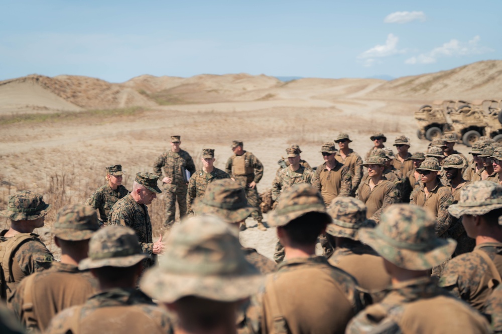 Balikatan 24: III MEF Commanding General meets with 3d LCT during BK 24