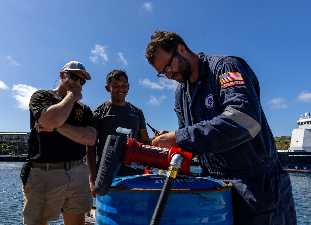 Balikatan 24: U.S. Army Divers Set Up Equipment