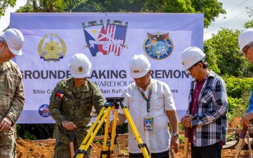 84th Engineer Battalion breaks ground on warehouse construction project during exercise Balikatan 24