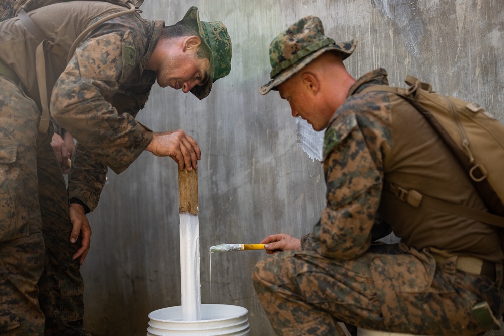 Balikatan 24: 3rd LCT and Philippine Marines Paint a School during MKTSO