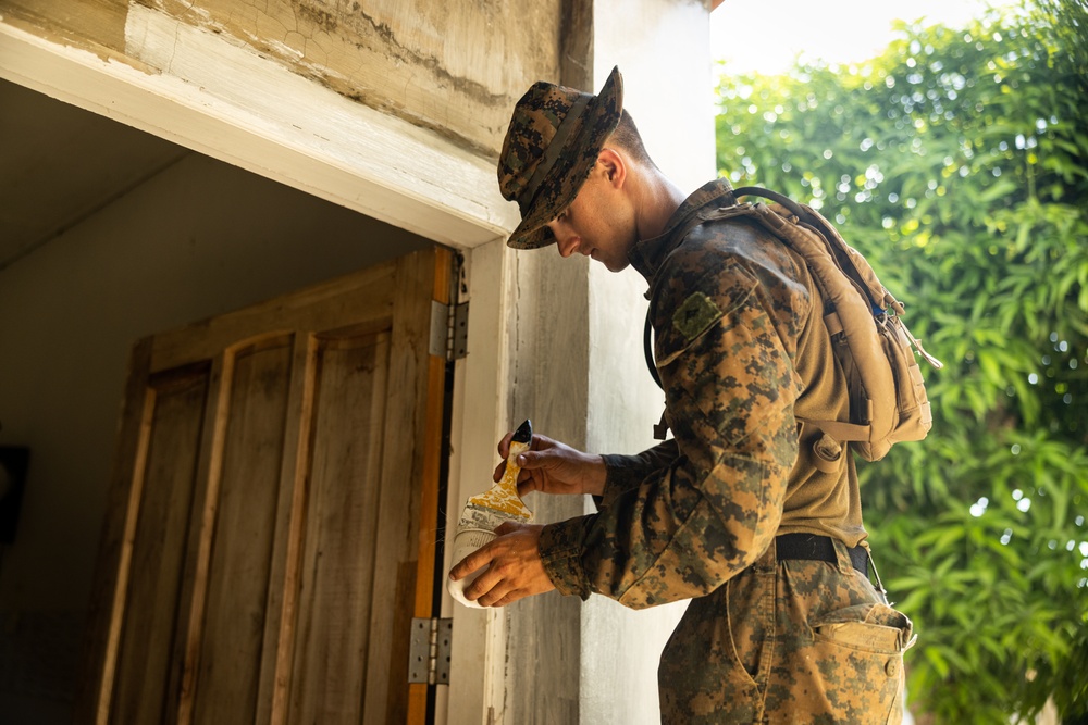 Balikatan 24: 3rd LCT and Philippine Marines Paint a School during MKTSO