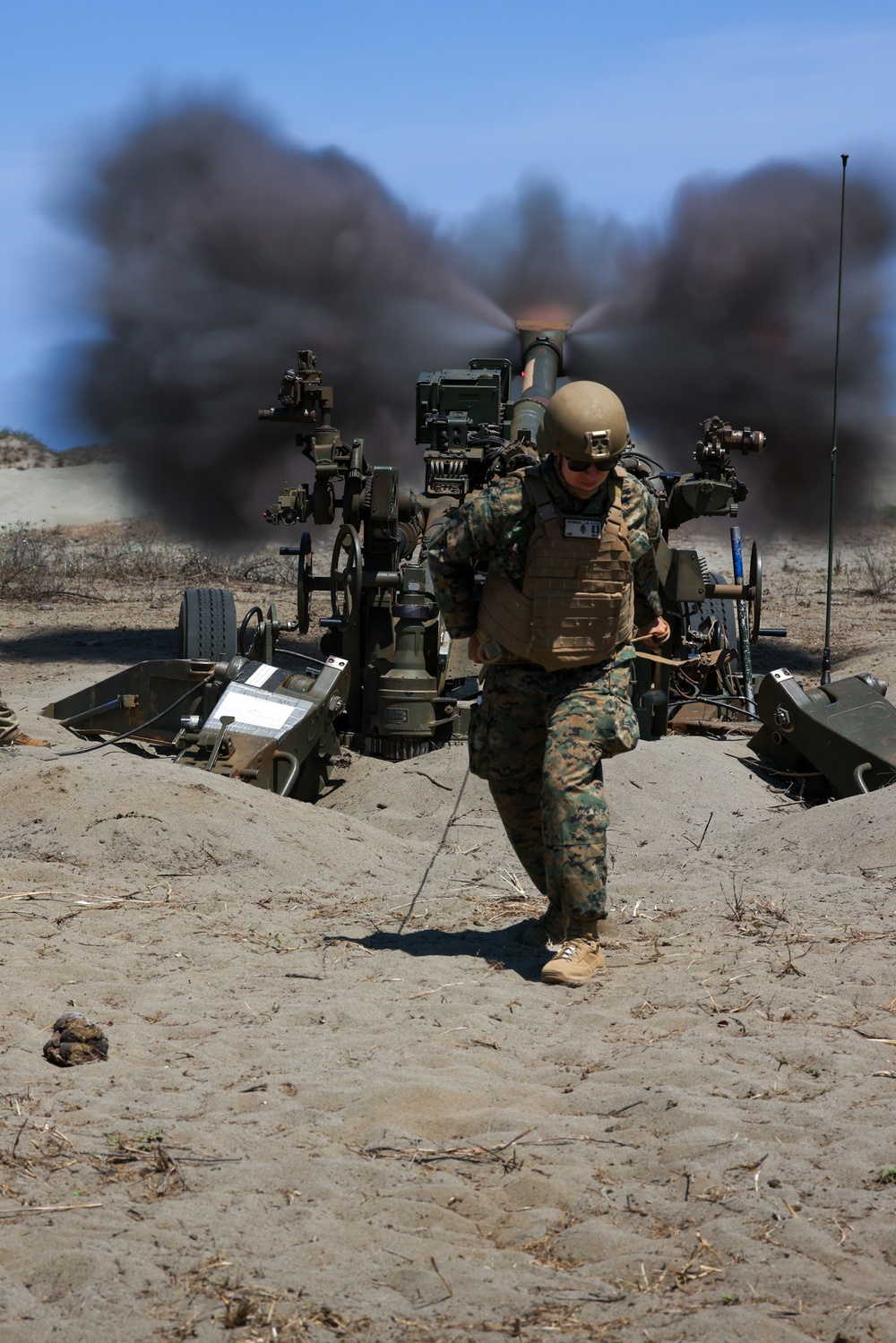 Balikatan 24 | 3-7 Field Artillery Live fire at La Paz Sand Dunes