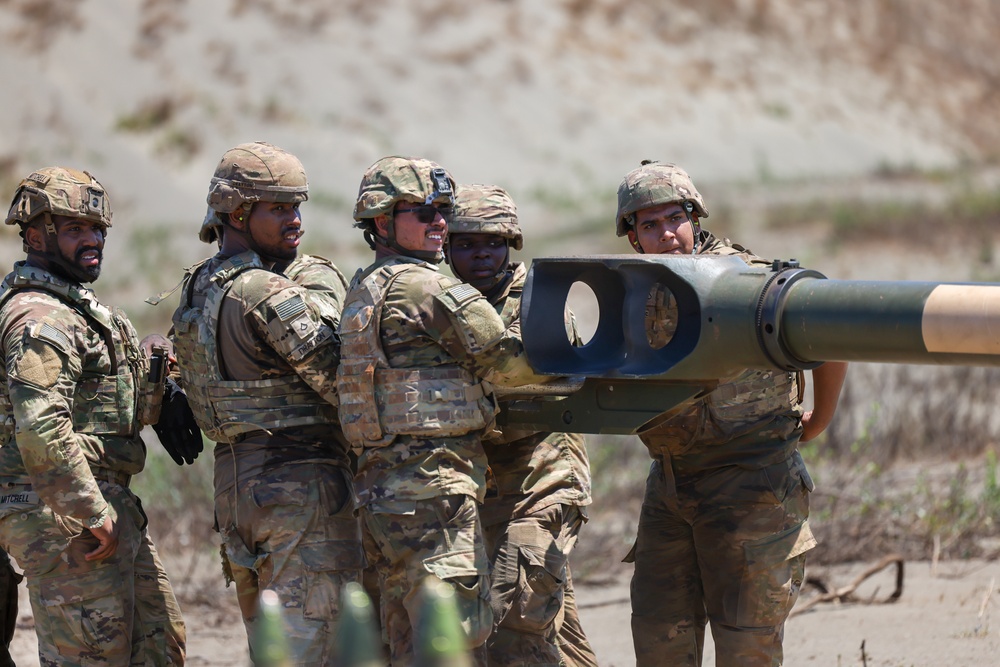 Balikatan 24 | 3-7 Field Artillery Live fire at La Paz Sand Dunes