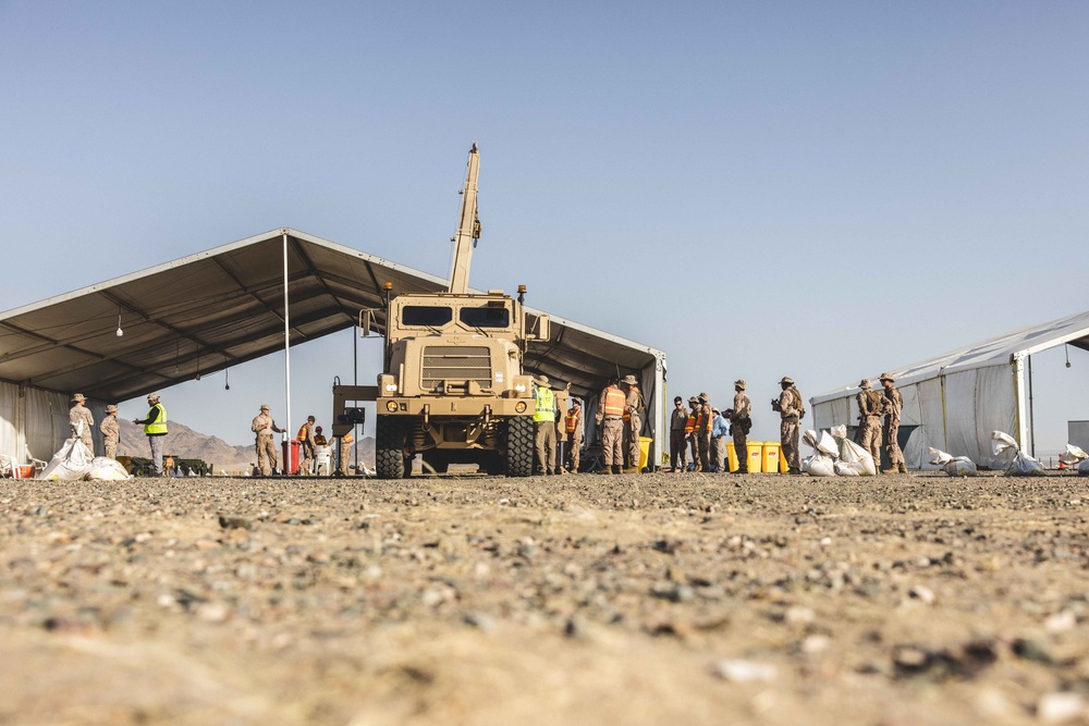 U.S. Marines with 2nd Distribution Support Battalion Inspect Tactical Vehicles