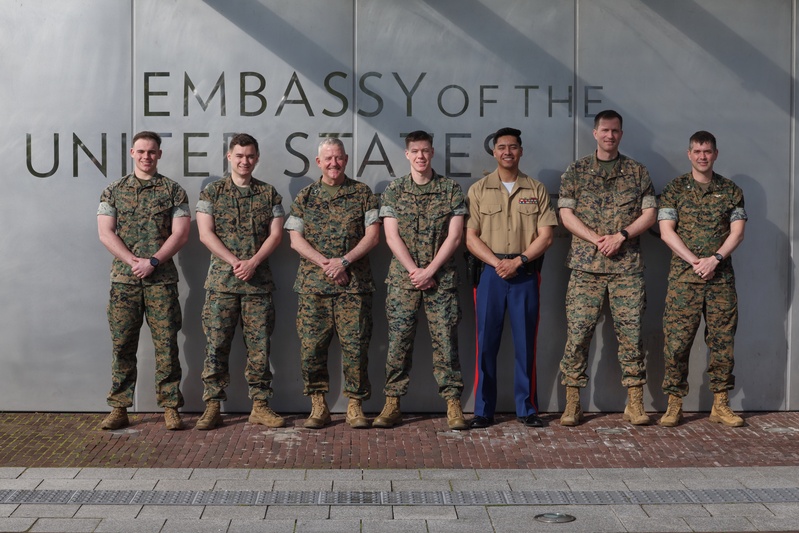 Maj. Gen. Sofge Visits the U.S. Embassy in The Hague, The Kingdom of the Netherlands
