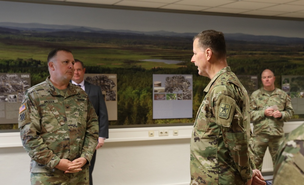 Lt. Gen. Patrick E. Matlock Visits U.S. Army Garrison Bavaria