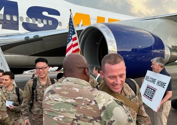 Georgia National Guard Soldiers return from overseas deployment