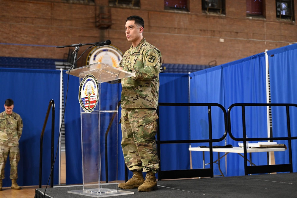 D.C. National Guard's Delta Company, 223rd Military Intelligence Battalion (LING) change of command ceremony