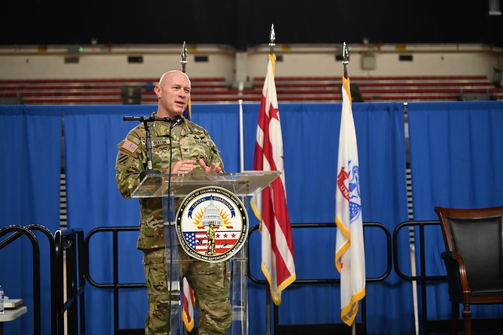 D.C. National Guard's Delta Company, 223rd Military Intelligence Battalion (LING) change of command ceremony
