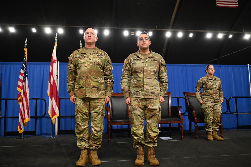 D.C. National Guard's Delta Company, 223rd Military Intelligence Battalion (LING) change of command ceremony