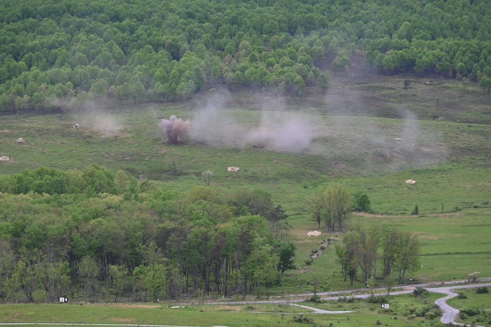 Live fire artillery